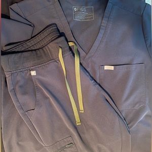 Figs Scrub Set Quiet Navy